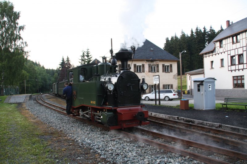 Neubau IK 54 am Abend des 15.07.09 im Bahnhof Schlssel.