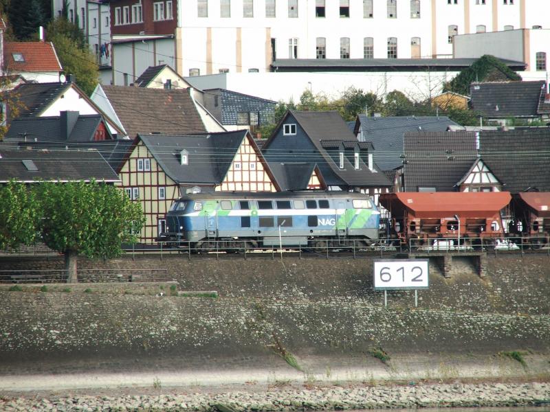 NIAG 8(ex DB 216 111-9  ) bei Gleisbauarbeiten in Neuwied-Fahr am 05.11-05