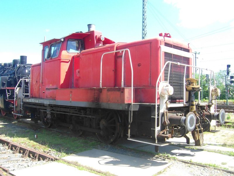 Nochmal die 362 853-4 im Schweriner Eisenbahnmuseum...