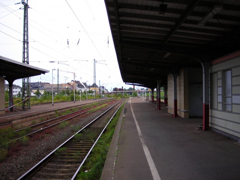 Nordausfahrt des Bahnhofes Lhne