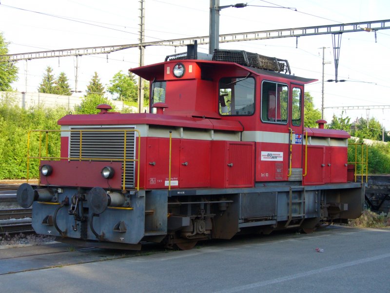 Normalspurige Disellok der BD/WM .. Em 2/2  103 ( Em  237 862-8 )Abgestellt im Bahnhof von Wohlen am 10.05.2007