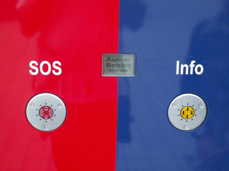 Notruf- und Infosule im Prestige Bf Montabaur.