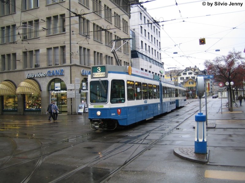 Nr. 2045 auf der Linie 3 am 7.12.07 beim Stauffacher.