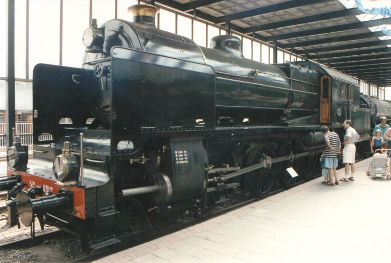 NS 6317 die grsste Tenderlok der Nederlandse Spoorwegen im  spoorwegmuseum Utrecht 