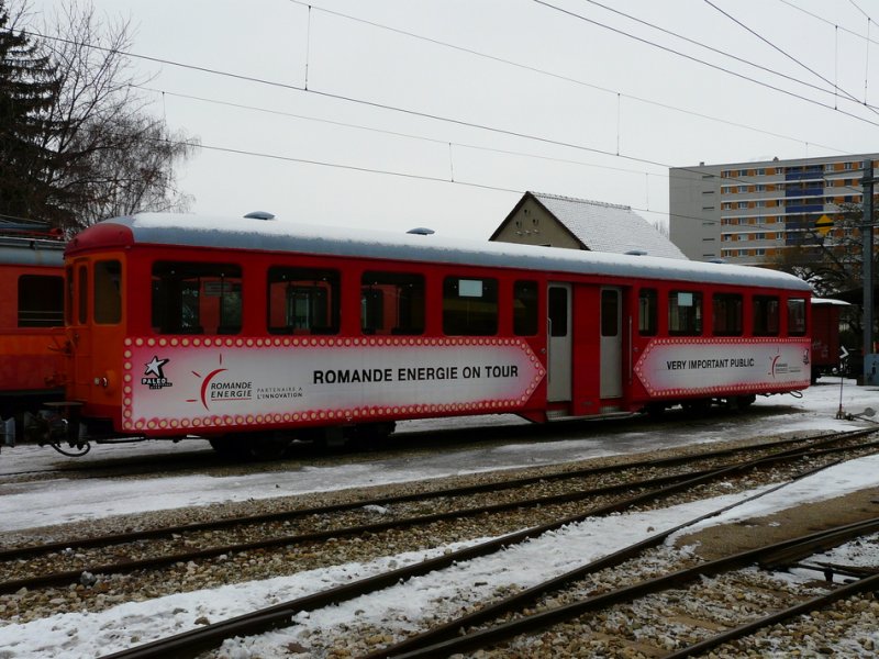 NStCM - 2 Kl. Personenwagen B  341 abgestellt in Nyon am 03.01.2009