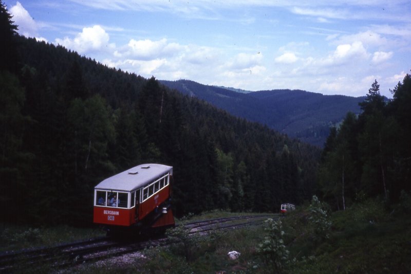 Oberweissbacher Bergbahn, Steilstrecke(Anfang der 90ziger Jahre)