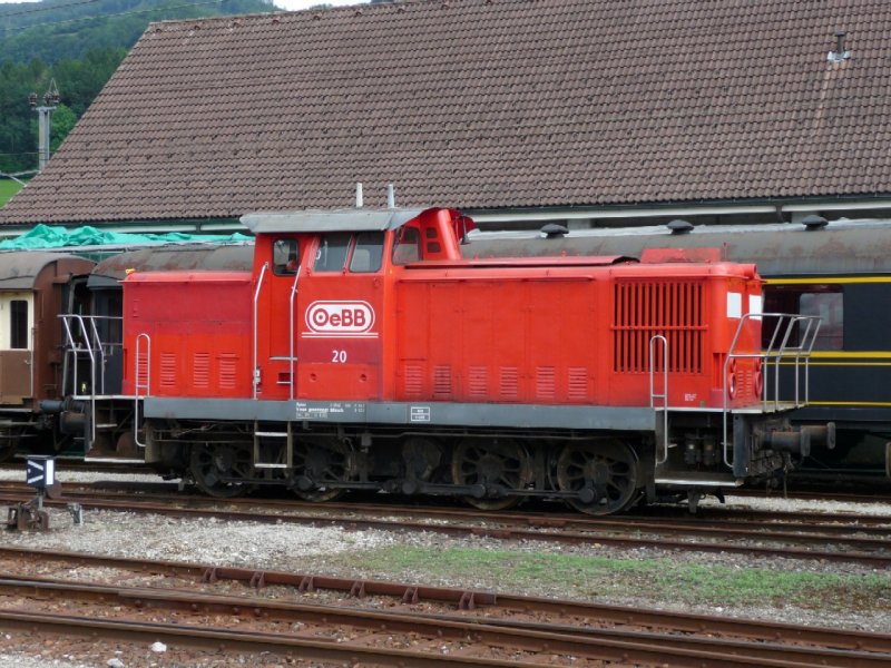 OeBB - Diesellok  Em 4/4 20 in Balsthal am 02.08.2008