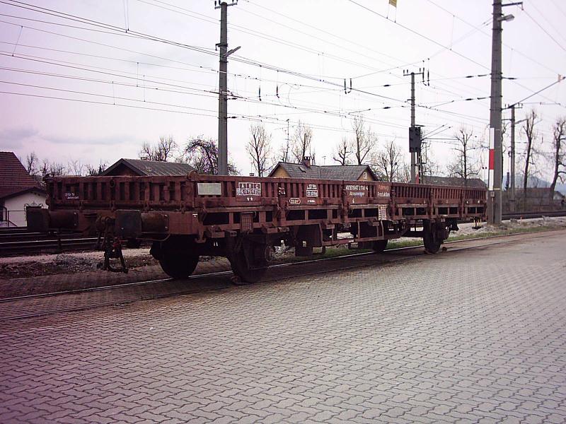 BB Gterwagen am 9.4.04 in Hohenems abgestellt.