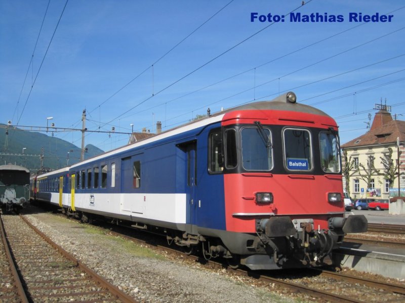 OeBB RBe- Pendel als Reserven Zug in Balsthal Abgestellt am 17.05.09