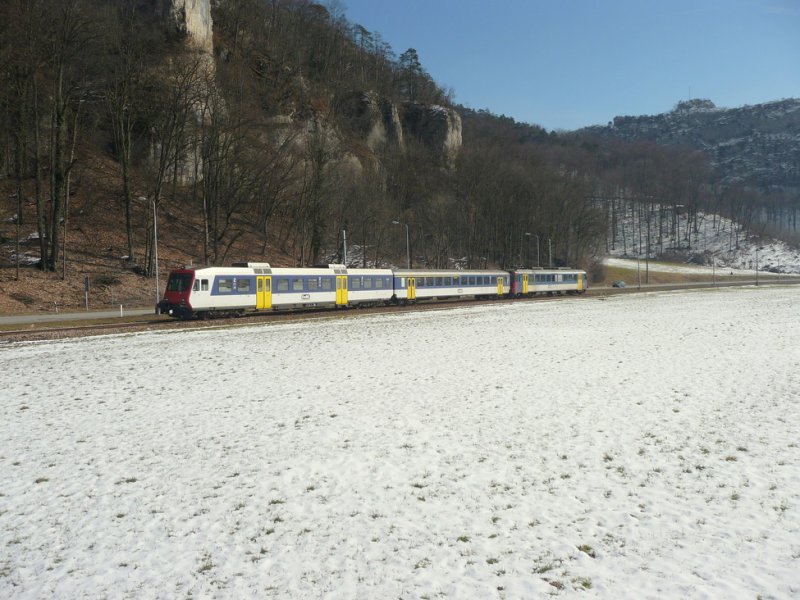 OeBB - Regio unterwegs zwischen Klus und Oensingen am 21.02.2009
