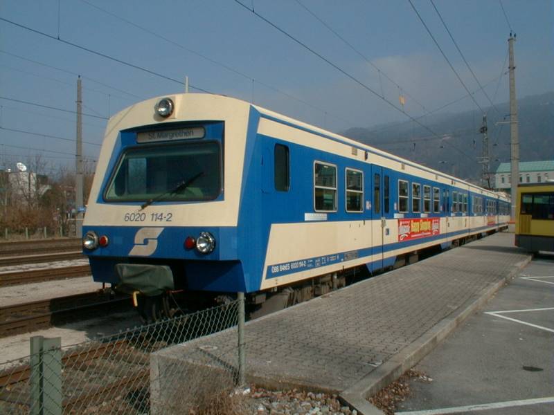 OeBB Triebwagenzug BR 6020 am 06.03.01 in Bregenz