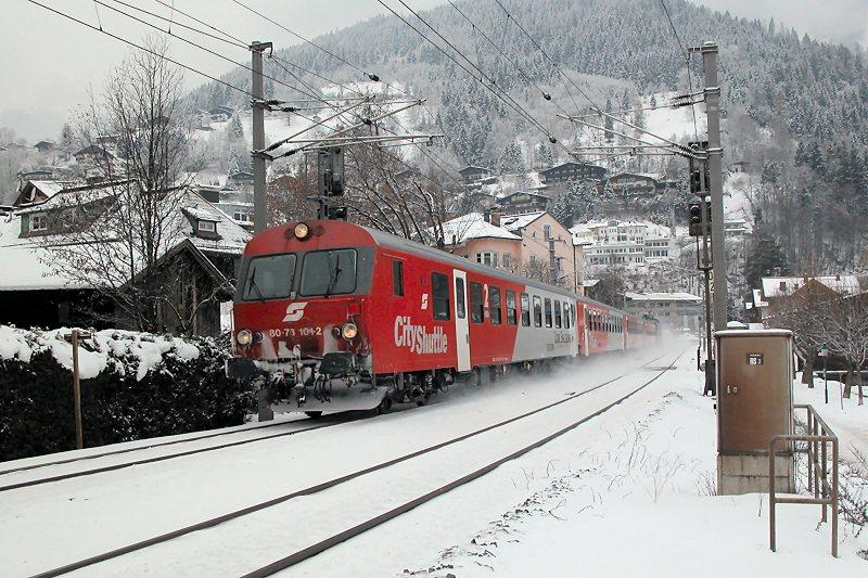 BB Wendezug SPR 1607 (Saalfelden – Salzburg), Zell am See, 02.01.2004