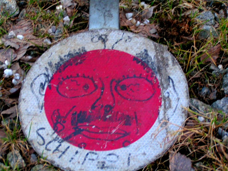 sterr. Zugschlu  SCHIPPI  wartet am Bhf. RIED i.I. auf seine Weiterfahrt; 080211