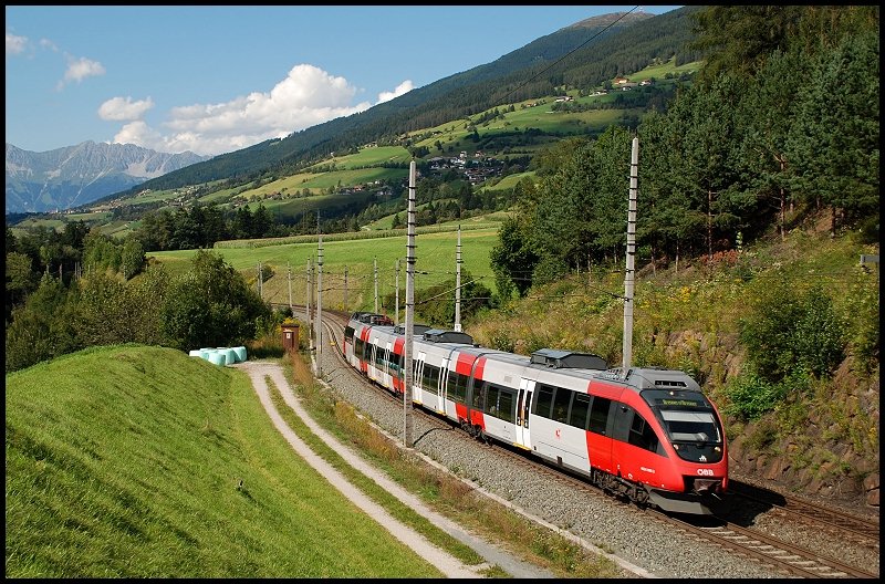 sterreichurlaub 2008 - BB: Ein 4024er ist nach Brenner/Brennero unterwegs. Aufgenommen am 02.September 2008 in Matrei(a.B.).