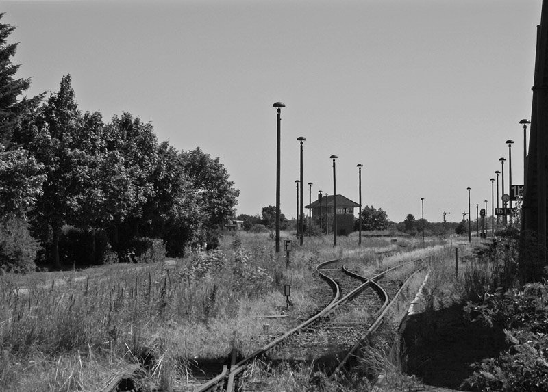 Ohne Worte: Bahnhof Karow am 31.07.2008.