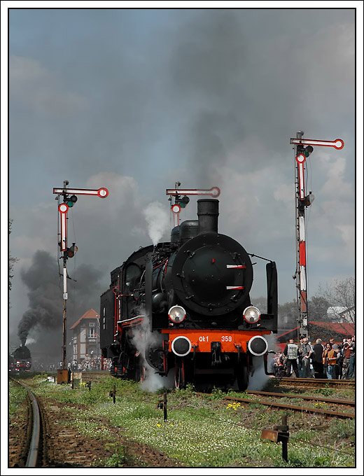Ok1-359 bei der Dampflokparade in Wolsztyn am 3.5.2008.
