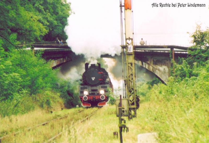 Ol49-69 (99) mit einem Gterzug in Richtung Zbaszyn, kurz nach der Ausfahrt in Wolstyn. Die Leeren Wagen werden in Zbaszyn abgestellt, und die Vollen fr den nchsten Tag Abgeholt. 2002