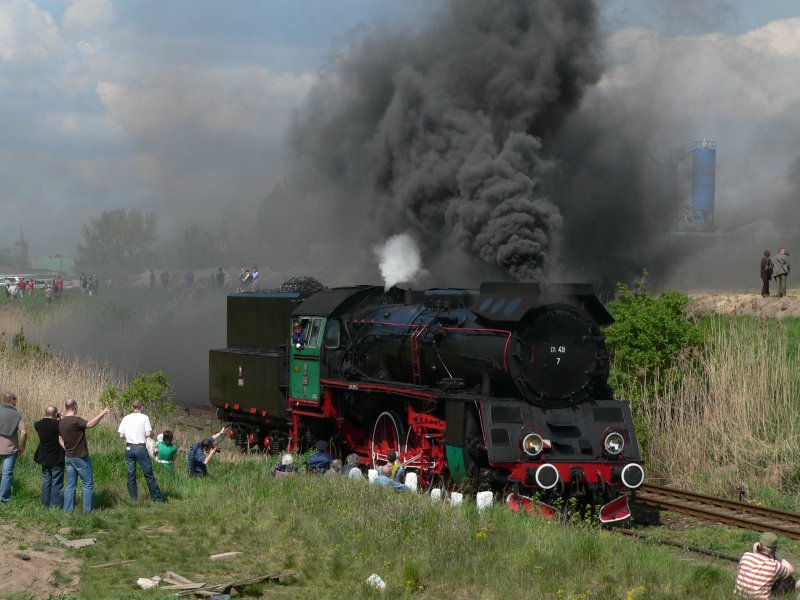 Ol49 7 auf der Parade in Wolsztyn, 3.5.2008