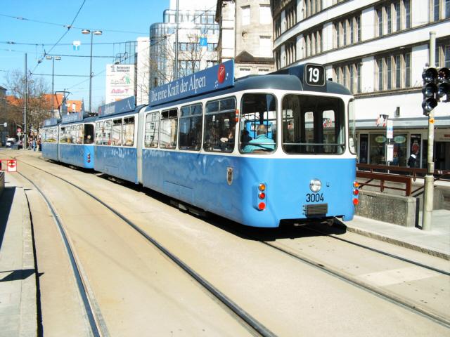 P-Beiwagen 3004 auf der Linie 19.