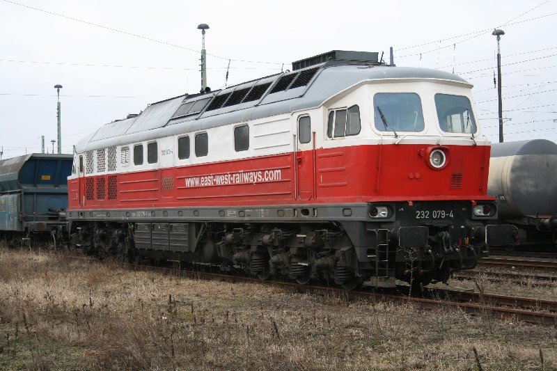 PCC 232 079 wartet in Guben auf neue Aufgaben.07.03.09