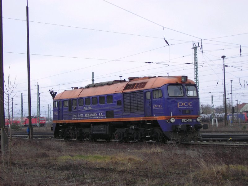 PCC M62-1194 am 19.02.2008 im Bahnhof Guben