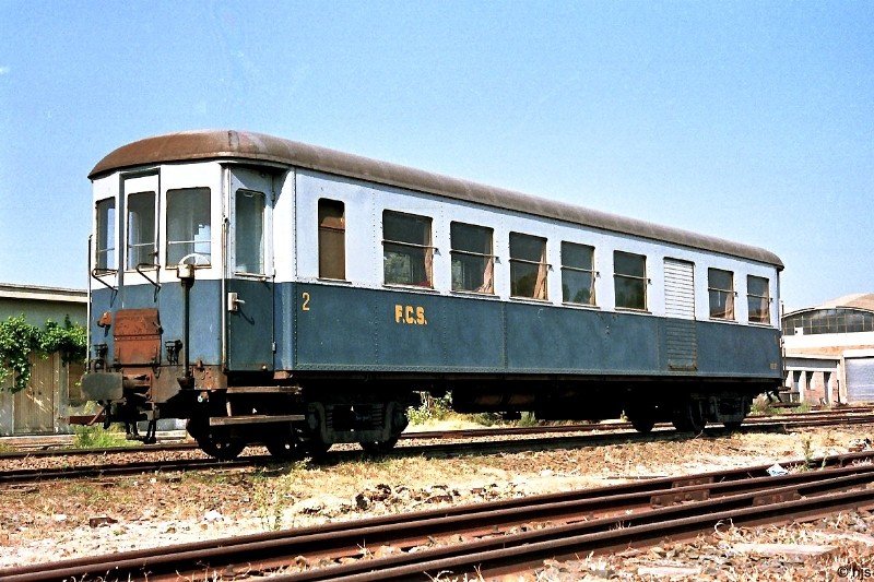 Personenwagen mit Gepckabteil V2D 921 in Monserrato (14. September 1989)