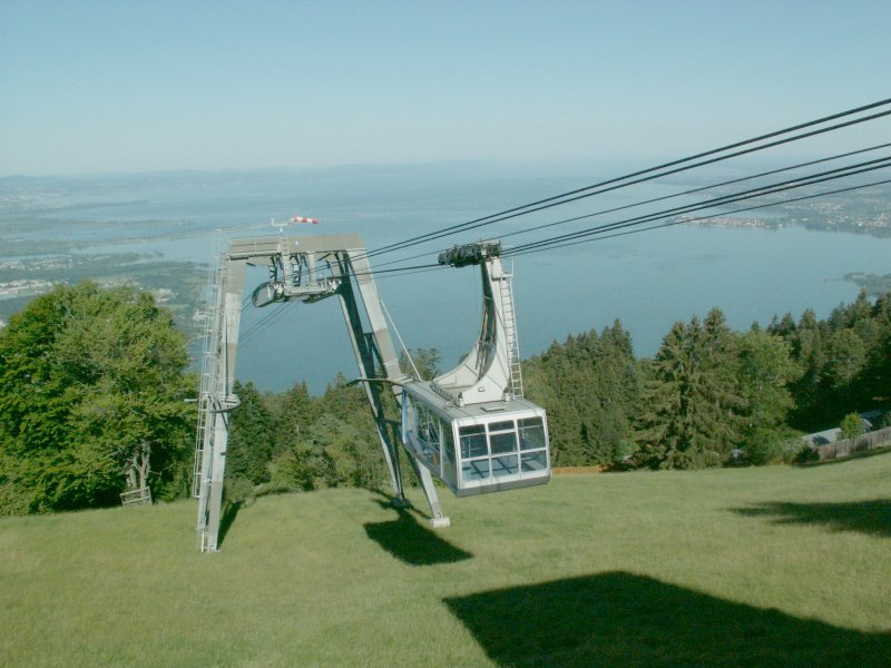 Pfnderbahn,Seilbahn auf den Bregenzer Hausberg den Pfnder 
1064 m..M  Bregenz 16.07.07