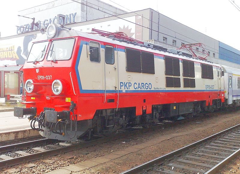 PKP EP 09-037,Zuglok EC 41,Berlin-Warszawa-Express in Poznan(Hauptbahnhof)am 5.7.08
