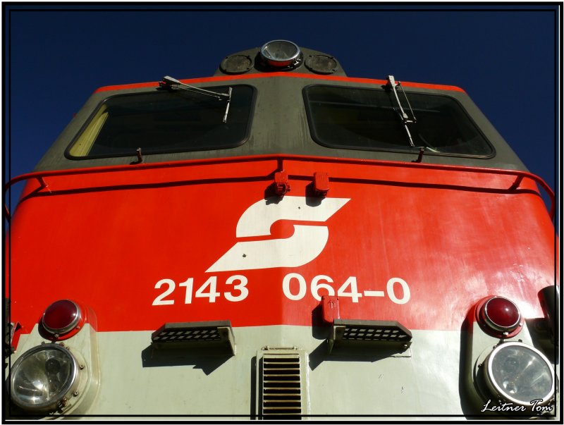 Portrait der Diesellok 2143 064
Fotografiert in Knittelfeld am 1.11.2007