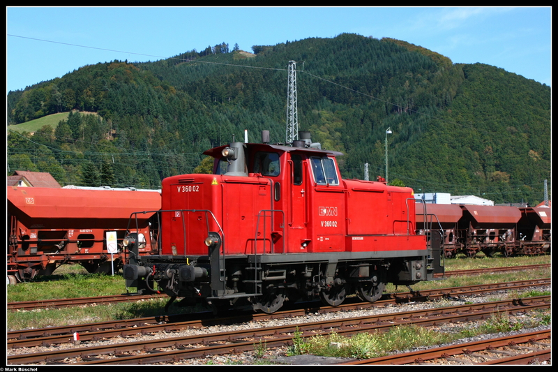 Portrait der V360 02 der EMN. Aufgenommen am 09.09.09 in Hausach.