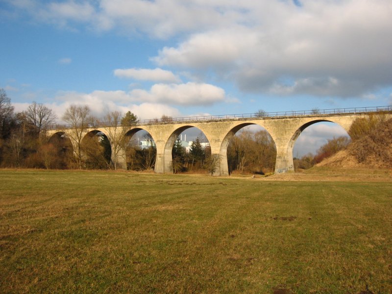 Primtalbrücke 145m lang und 15m hoch Strecke Rottweil-Schömberg.Stillegung 1971