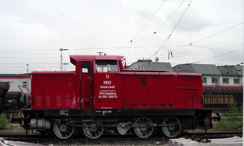 Privatlok aus Magdeburg abgelichtet im  Bf. Hagen Eckesey 2005