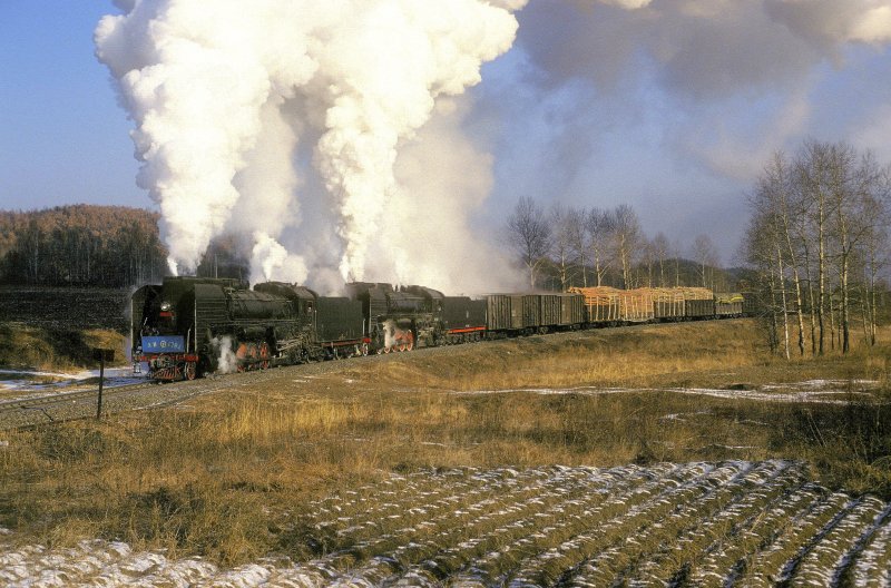 QJ 1784 + QJ 1981  bei Nancha  14.03.94