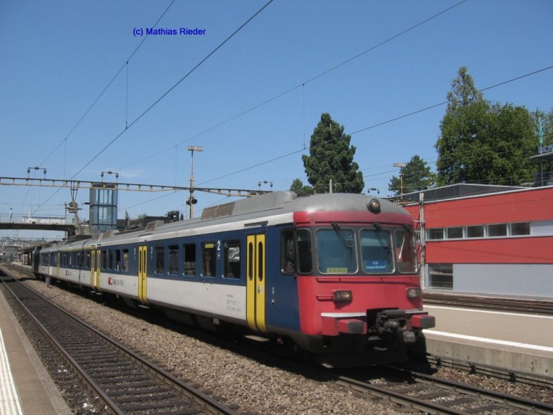 RABDe 510 012 verlsst am 5. August 07 Thalwil, nach Horgen Oberdorf