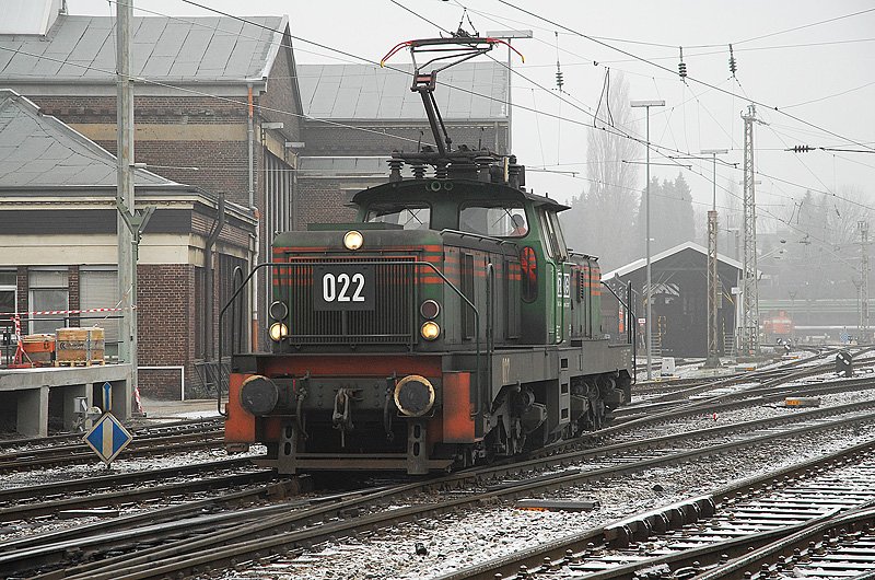 RAG 022 rollt in den Betriebshof Gladbeck ein. 22.12.2007