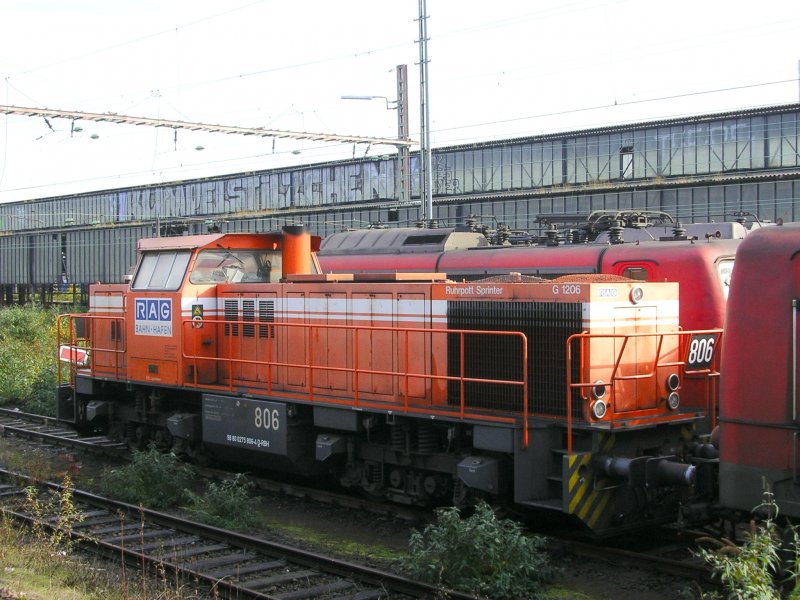 RAG 806 abgestellt im Lokpark Wanne Eickel Hbf.(09.11.2008)
