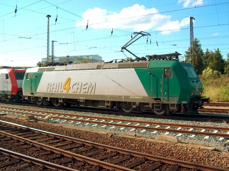 Rail4Chem 185 550-1 im Bf Weimar; 09.06.2009