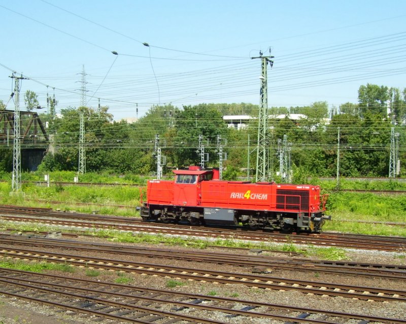 Rail4Chem MaK G 1700 druchfhrt Wiesbaden-Ost Gbf Richtung Koblenz; 06.08.2007