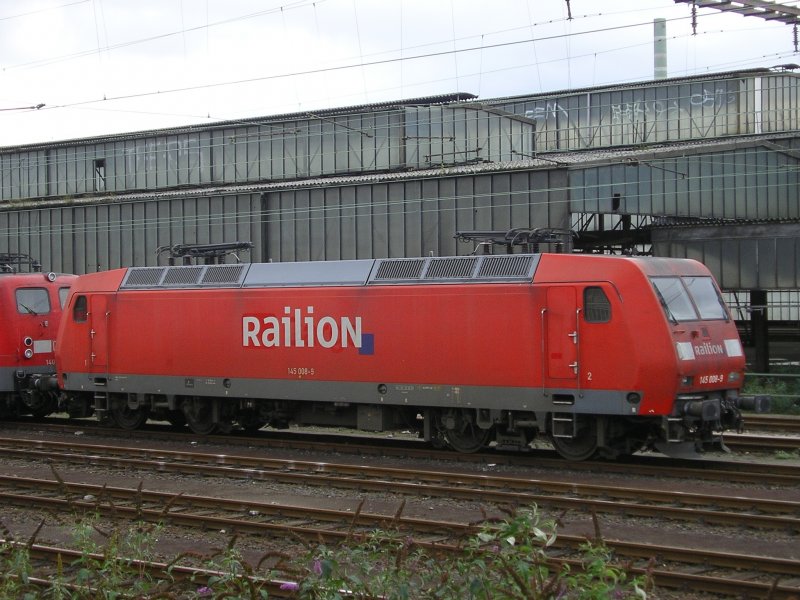 Railion 145 008-9 in Wanne Eickel.(08.09.2008)