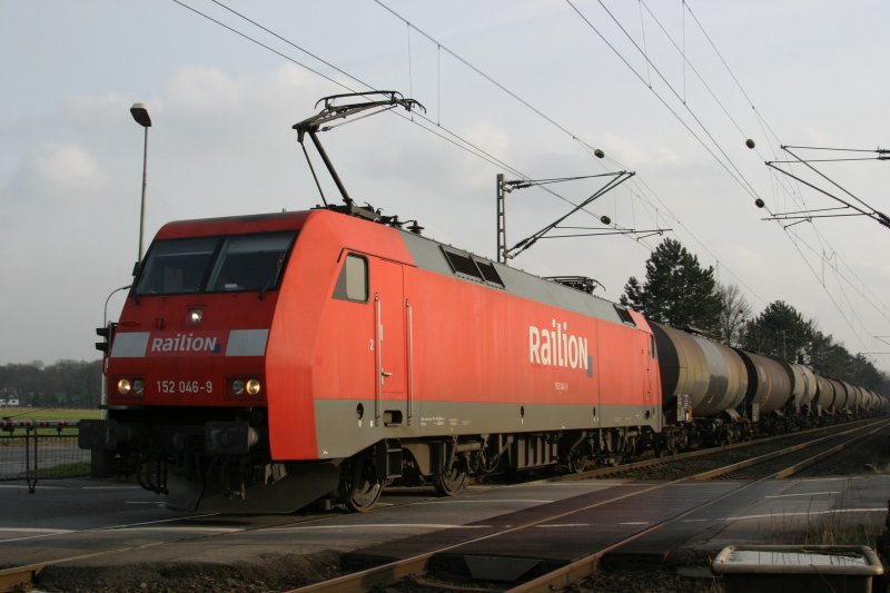 Railion 152 046-9 am 7.3.09 in Ratingen-Lintorf