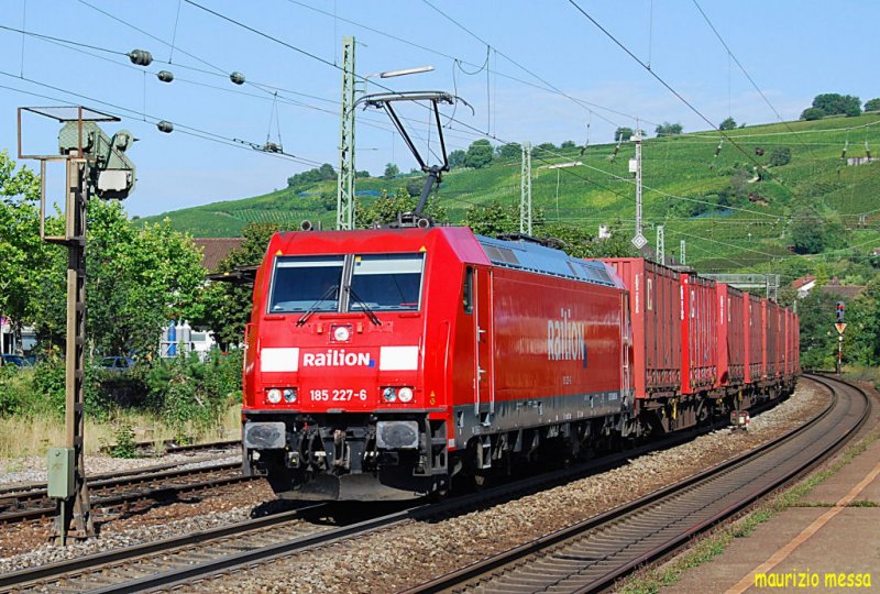 RAILION 185 227 - Efringen-Kirchen - 24.08.2007