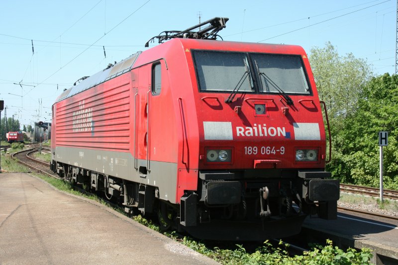 Railion 189 064-9 am 12.5.2008 in Kehl.