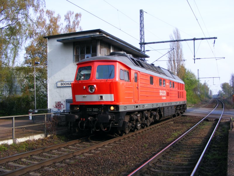 Railion 232 589-2 LZ in Bochum Nokia nach BO Langendreer.(27.05.2008)