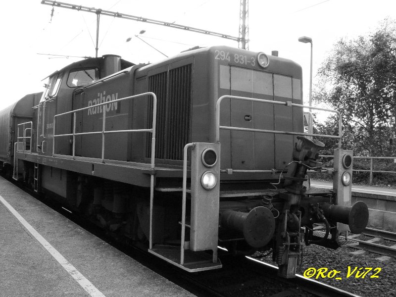 Railion 294 831-3. Hier in Bochum NOKIA. 23.10.2007.
