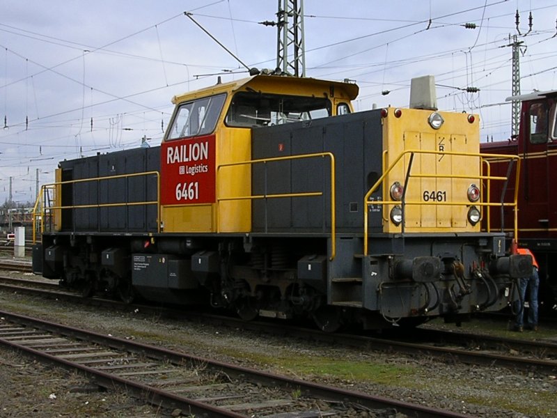 Railion 6461 , in Witten zu Besuch  25 Jahre Eisenbahnfreunde Witten  .(09.03.2008)
