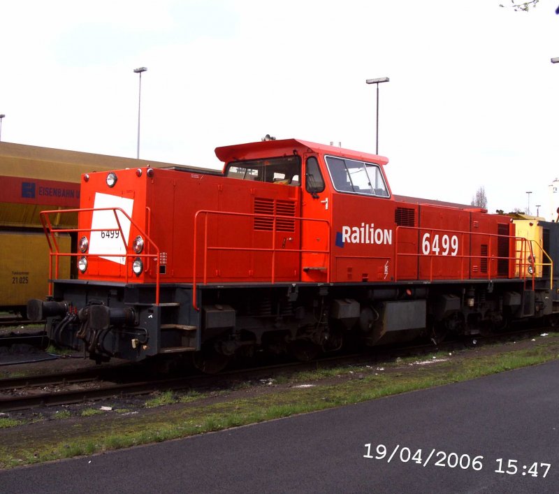 Railion 6499 im Stahlwerk HKM