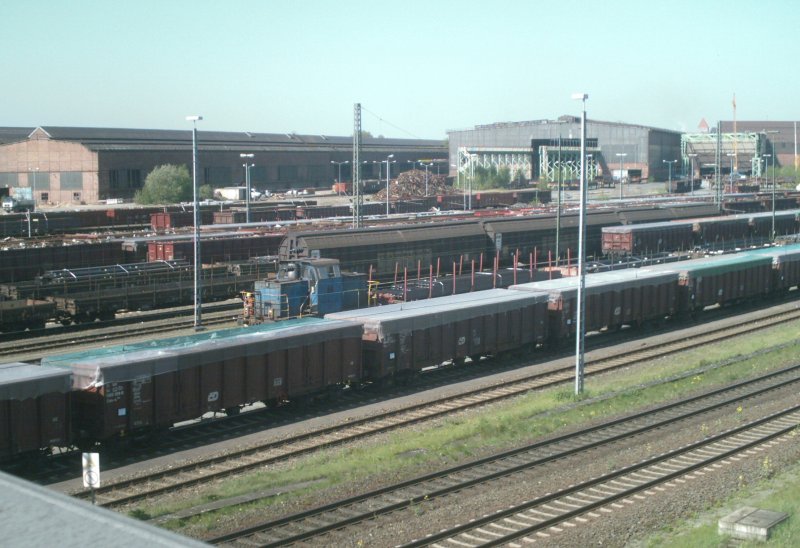 Rangierbetrieb im Gbf Peine am 06.05.2008