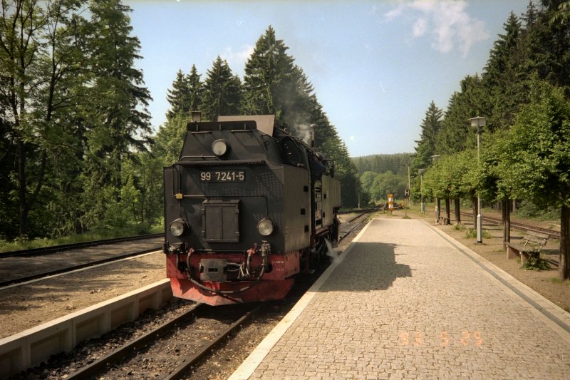 Rangierfahrt in DreiAnnenHohne, dig. Dia von 1993