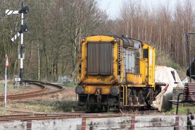 Rangierlok 677 der ZLSM