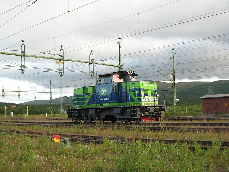 Rangierlok der TGOJ am 03.08.08 in G�llivare.